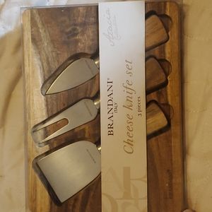 Brandani Italy Cheese Knife Set (3 pieces) Acacia Collection